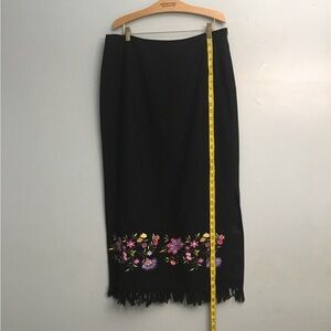 Paradox Black and Purple Maxi Skirt
